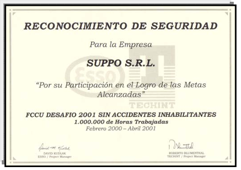 Placa de reconocimiento En Planta