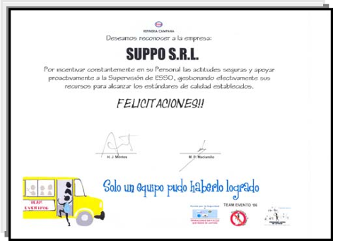 Placa de reconocimiento En Eventos